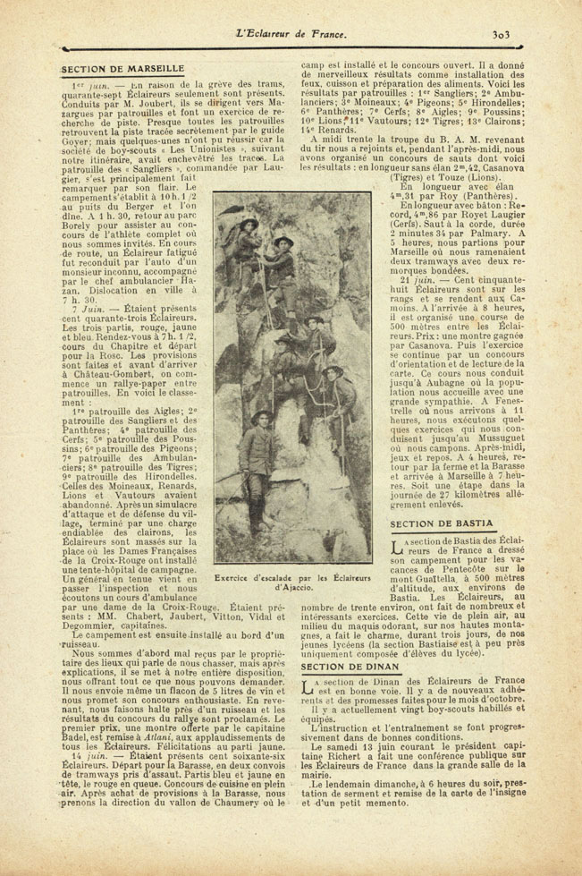 1914 EDF 303 Sections