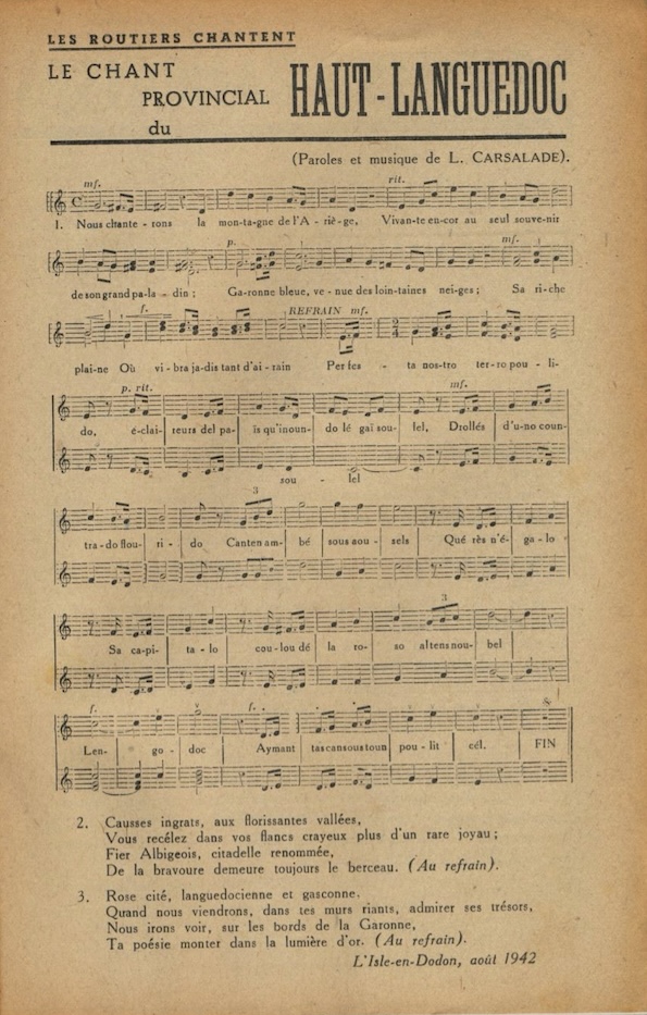 1943 04 Le Routier n 161 93 Chant