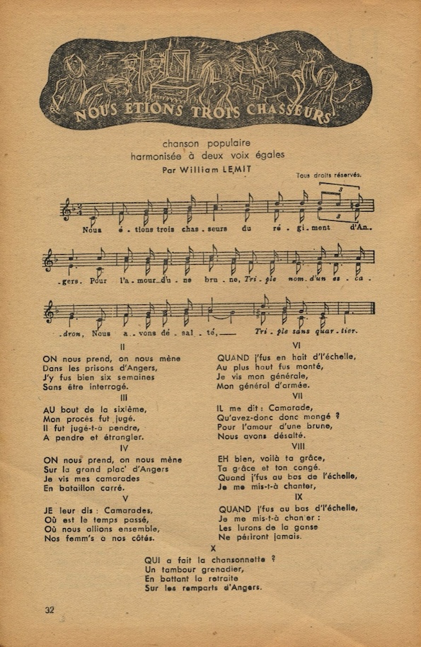 1944 02 Le Routier n 170 32 Chant